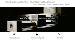 Desktop Screenshot of fagerlunds.dk